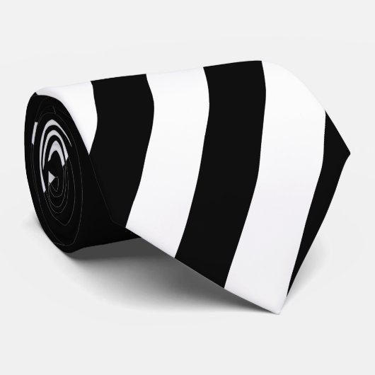 Dunne blauwe lijnvlag stropdas (Opgerold)