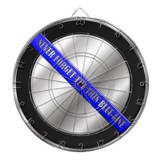 Dunne Blauwe Linie Dartbord (Voorkant)