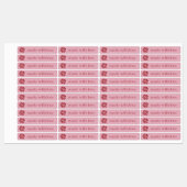 Dunne Blush Pink Jar Tamper-Proof Seal Label (Vel)