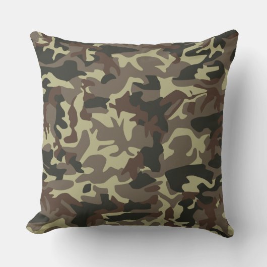 Dunne Camouflage Decoratief Pillow Kussen (Voorkant)