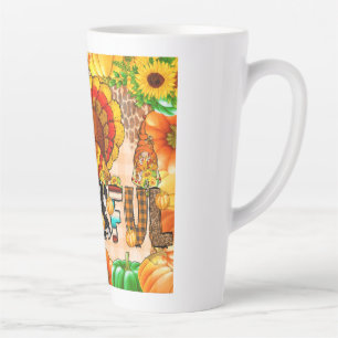 Dunne Dankbare Tumbler Sublimatie - Dankzegging Latte Mok