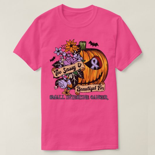 Dunne darm Awareness retro halloween eng pu T-shirt (Design voorkant)