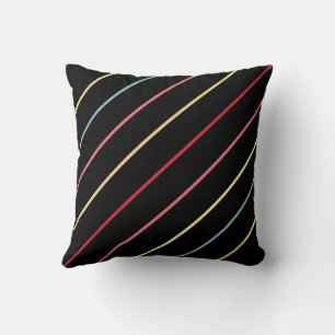 Dunne diagonale kaarsstrepen kussen