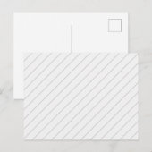 Dunne diagonale lijnen briefkaart (Voorkant / Achterkant)