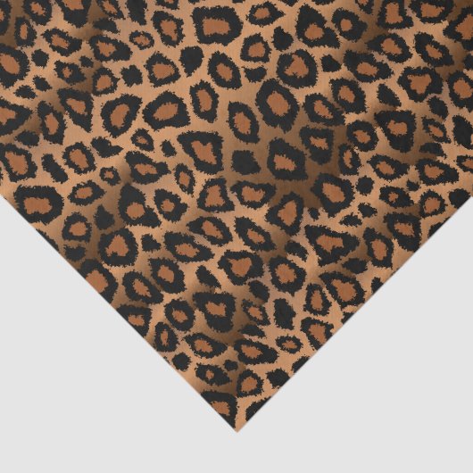 Dunne en zwarte luipaard — Dierafdrukken Tissuepapier (Detail)