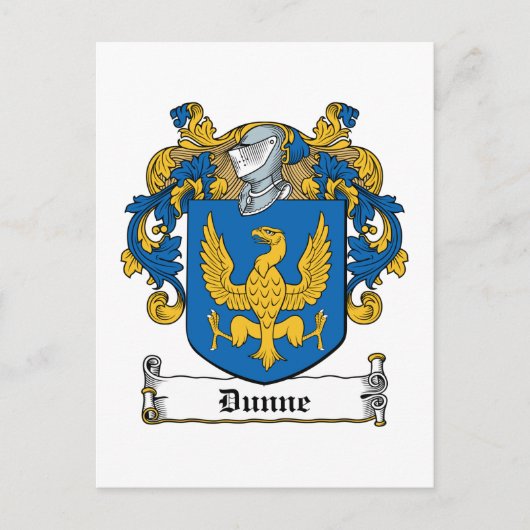 Dunne Family Crest Briefkaart (Voorkant)
