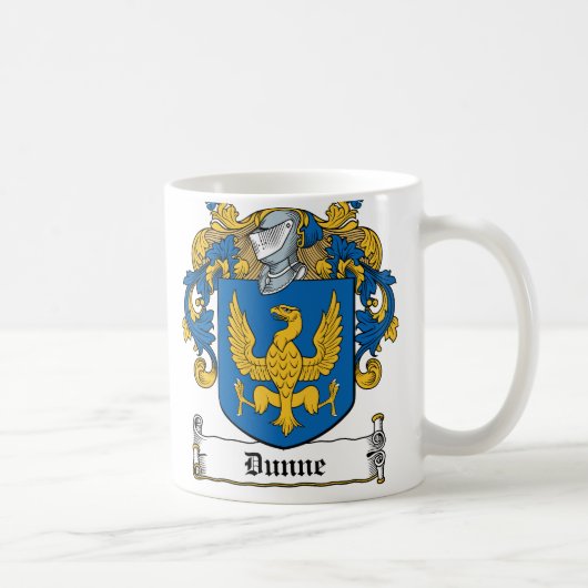 Dunne Family Crest Koffiemok (Rechts)