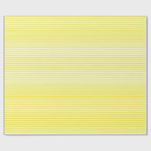 Dunne gele en witte strepen, verpakkingspapier cadeaupapier (Vlak)
