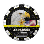 Dunne gele lijn, Amerikaanse vlag, Dispatchers / U Dartbord (Voorkant)