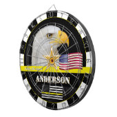 Dunne gele lijn, Amerikaanse vlag, Dispatchers / U Dartbord (Voorkant Rechts)