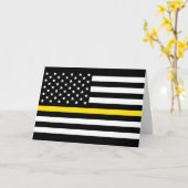 Dunne gele lijn Dispatcher Amerikaanse vlag Kaart (Gele Bloem)