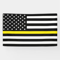 Dunne Gele Lijn Dispatchers Vlag