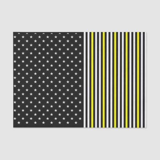 Dunne gele lijn en sterren tissuepapier (Voorkant)
