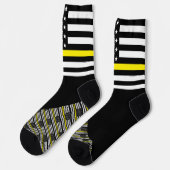 Dunne Gele Lijn Sokken, Amerikaanse vlag, noodgeva Sokken (Links)