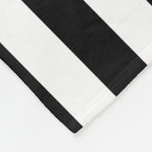 Dunne gele lijndispatcher vlag Klein monogram Fleece Deken (Hoek)