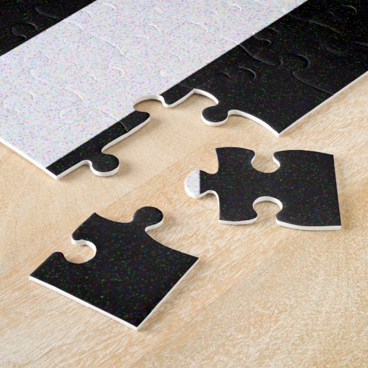 Dunne gele lijnvlag legpuzzel (Zijkant)