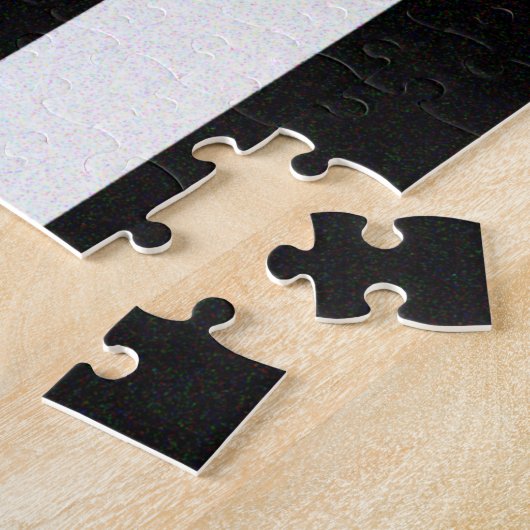 Dunne Glitter Flag gouden lijn Legpuzzel (Zijkant)