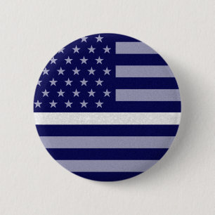 Dunne Glitter-markering voor witte lijn Ronde Button 5,7 Cm