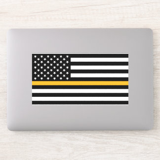 Dunne Gold Line Dispatch 8-inch Vinyl Laptop Stick Sticker