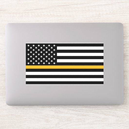 Dunne Gold Line Dispatch 8-inch Vinyl Laptop Stick Sticker (Computer)