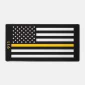 Dunne Gouden Lijn Vlag (Verenigde Staten) Bureaumat (Voorkant)