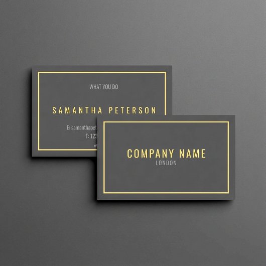 Dunne goudgrens, professioneel visitekaartje