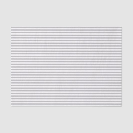 Dunne grijze en witte strepen - Weefpapier Tissuepapier (Voorkant)