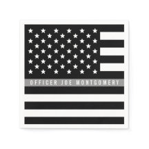 Dunne Grijze Lijn Amerikaanse Vlag Pensioen Partij