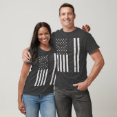 Dunne Grijze Lijn CO American Flag Premium T-shirt (Unisex)