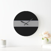 Dunne grijze lijn correctiefunctionaris klok (Huis)