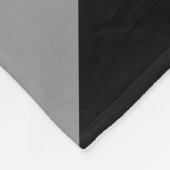 Dunne grijze lijn Correctieve naam vlaggenmonogram Fleece Deken (Hoek)