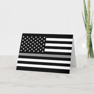 Dunne Grijze lijn Correctional Officer Amerikaanse Kaart