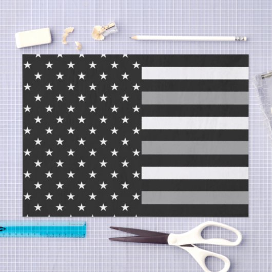 Dunne grijze lijn en sterren tissuepapier (Craft)