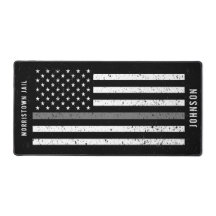 Dunne grijze lijn verontruste Amerikaanse vlag cor