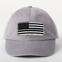 Dunne grijze lijn VS vlag Correcties Officer