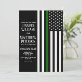 Dunne groene lijn rand PTL/Park RNGR/Animal CNTL Kaart (Staand voorkant)