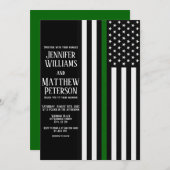 Dunne groene lijn rand PTL/Park RNGR/Animal CNTL Kaart (Voorkant / Achterkant)