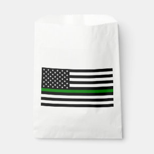 Dunne Groene Lijn Vlag: Patriotische Militair Vete Bedankzakje