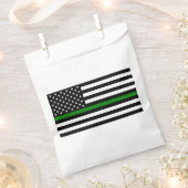 Dunne groene lijn vlag: Patriottische militaire ve Bedankzakje (Geknipt)