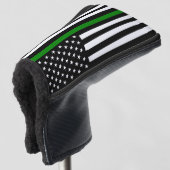Dunne groene lijn vlag: Patriottische militaire ve Golfheadcover (3/4 voorkant)