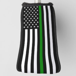 Dunne groene lijn vlag: Patriottische militaire ve Golfheadcover