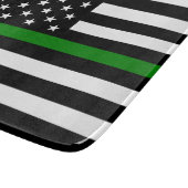 Dunne groene lijn vlag: Patriottische militaire ve Snijplank (Hoek)