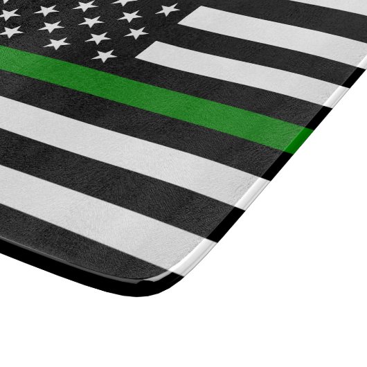 Dunne groene lijn vlag: Patriottische militaire ve Snijplank (Hoek)