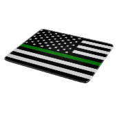 Dunne groene lijn vlag: Patriottische militaire ve Snijplank (Hoek)