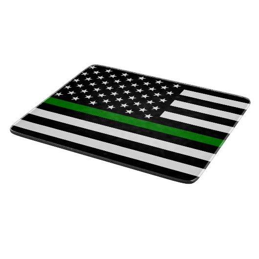 Dunne groene lijn vlag: Patriottische militaire ve Snijplank (Hoek)