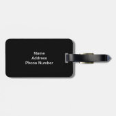 Dunne kleurige strepen - 1 bagagelabel (Achterkant horizontaal)