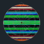 Dunne kleurige strepen - 1 dartbord<br><div class="desc">Custom design product met een kleurrijk patroon. Personaliseer deze sjabloon met uw kunstwerk. Breng dit ontwerp over op elk item.</div>