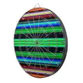 Dunne kleurige strepen - 1 dartbord (Voorkant Rechts)