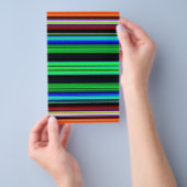 Dunne kleurige strepen - 1 flyer (Hand)