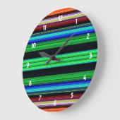 Dunne kleurige strepen - 1 grote klok (Hoek)